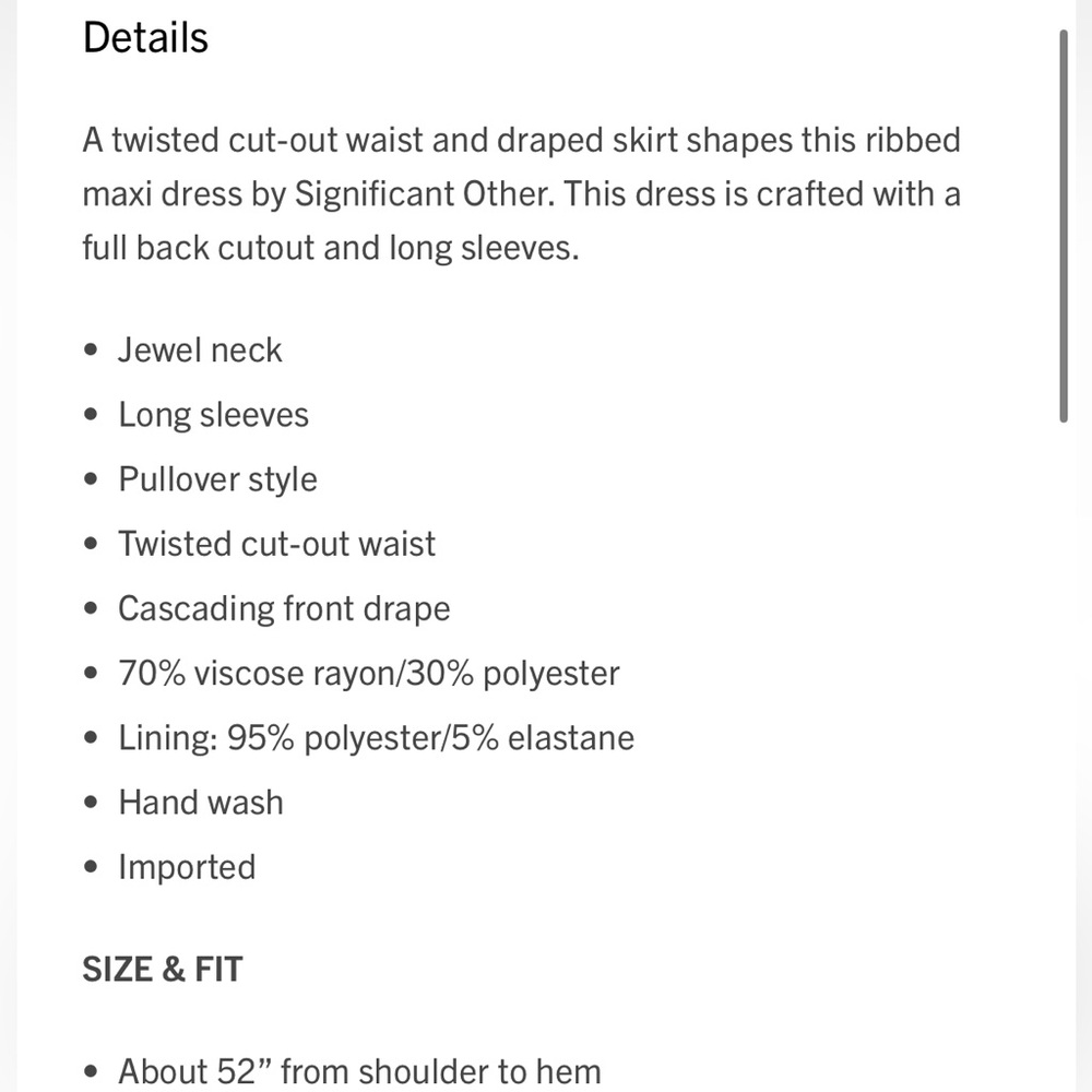 NEW Significant Other dress - Picture 4 of 4